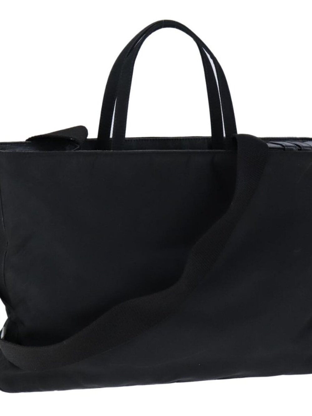 PRADA Hand Bag Nylon 2way Black Auth bs21184